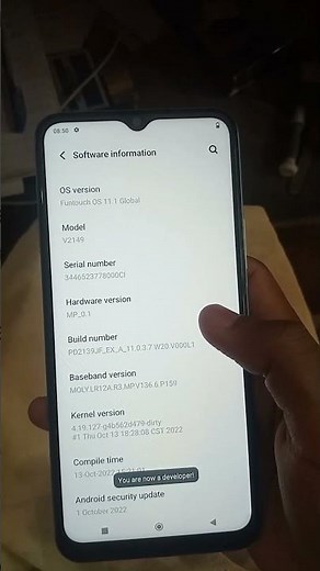 How To Enable Developer Option On Vivo #shorts