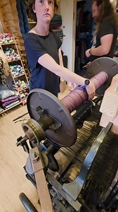 229K views · 3.3K reactions | Part 4 of the alpaca-rose tweed: beaming the warp onto the loom, shortest warp ever  | The Weaving Shed | Facebook