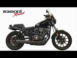 Yamaha Bolt with 3.5" Performance Slip On Exhaust by Bassani Xhaust