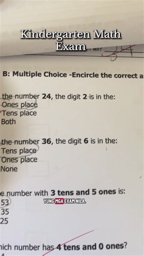 Replying to @ria💫 mimaa eto talaga nakaka windang na kindergarten exam #kindergartenmathexam