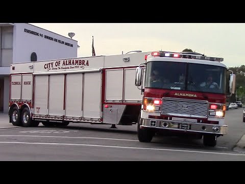 Alhambra Fire Dept. Truck 71, USAR 71, RA 71, Engines 72 & 74