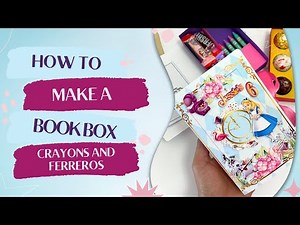 Learn How To Make This Book Box with Option for Crayons, Chocolates or Memory Book, Tutorial