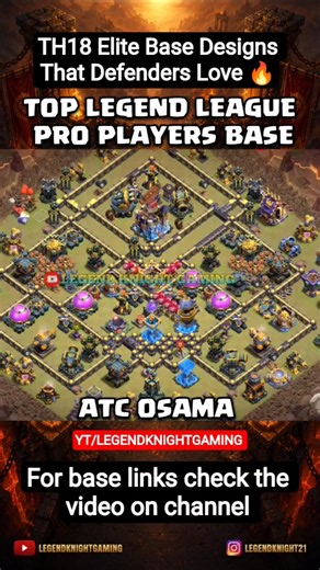 TH18 Elite Base Designs That Defenders Love 🔥#ClashOfClans #TH18 #TH18Base #TH18Bases #viral #CoC
