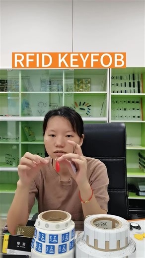 Custom Logo 13.56Mhz Access Control Keyfob Smart ABS Keychain NFC RFID with Mini Tag for Campus Access Control