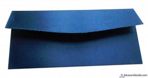Shagun Envelope in Sapphire Blue Satin Fabric
