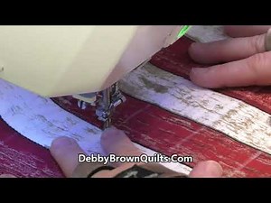 How to Quilt American Flag Panel