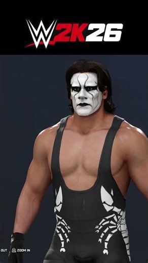 WWE 2K26 Create-A-Superstar: Crow Sting Ultimate Fix #shorts #WWE2K26CAW #WWE2K26 #Sting #Goldberg