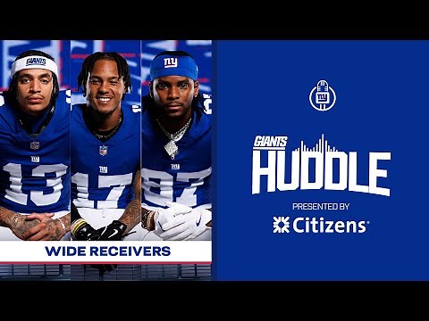 Giants Wide Receivers talk 2025 | Giants Huddle | New York Giants