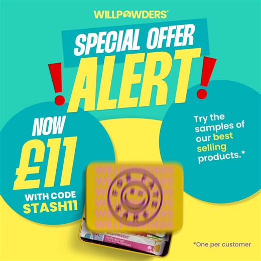 230 reactions · 199 comments | Fancy a dabble before you go all in? Now, for the special price of £11 (Usual Price £25!!), you can get one Starter Tin and taste samples of our bestsellers*  Use code 'STASH11'. Start your WillPowders Way; stash your WillPowders stuff or share the WillPowders love with others! *Only one per customer | Will Powders Health | Facebook