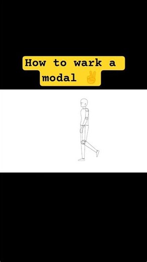 walk scyle modal look ✌| walk Animation #shorts #walking