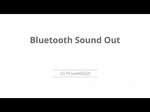 Bluetooth Connection | LGwebOS22 Smart TV | LG