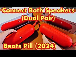 Beats Pill (2024): How to Dual Pair (Connect Both Speakers Together)