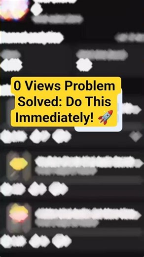 0 Views Problem Solved: Do This Immediately! 🚀 #audio #2kviews #youtubeshorts