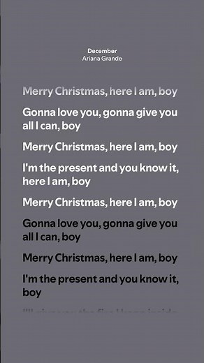 December - Ariana Grande (Lyrics)