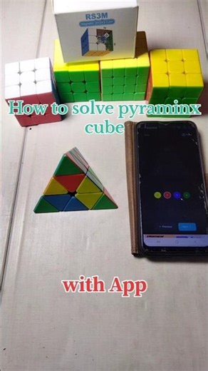 How to solve pyraminx cube | cube master rr #rubikscube #trending #flyxo