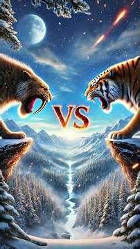 Saber Tooth Tiger vs Siberian Tiger 🐯 Who is the Real King? | Prehistoric vs Modern Tiger Fight