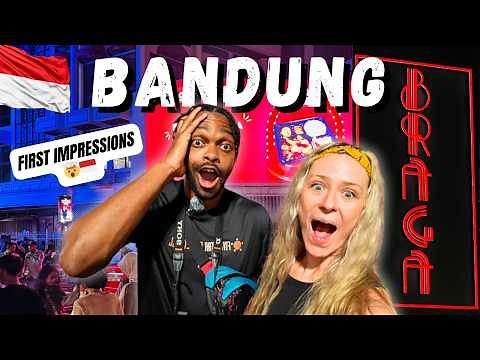 First Impressions of BANDUNG INDONESIA | Braga Street & Tiramisusu Are INSANE!! 🤯 🇮🇩