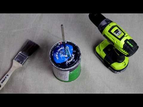How To Stir Paint With A Drill - D.I.Y. Bunnings Warehouse