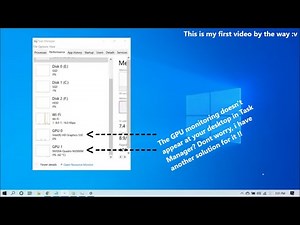 Another way to monitoring your GPU if not appearing at Task Manager!! Windows 10 only