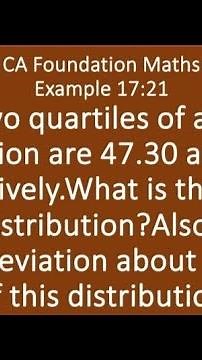 The two quartiles of a normal distribution are 47.30 and 52.70 respectively.What is the mode?