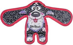 FUZZU Durable Dog Toy with Squeaker - Floppy Tough Chew Toy, All Ears - Barkus, Medium 8 inch