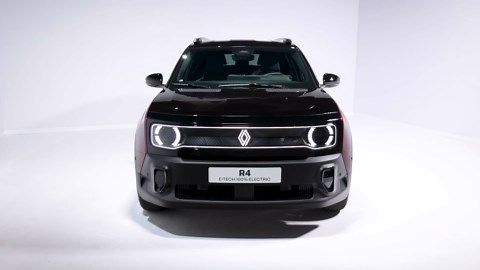 Renault 4 E-Tech electric Techno version Design Preview in Rouge carmin