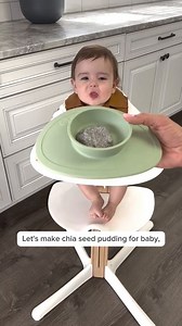 7.6K views · 12 reactions | Let’s make chia seed pudding for baby using the ezpz First Foods Set! Ingredients: Chia Seeds Formula Directions: 1. Mix 2 Tbs of chia seeds with ½ cup of formula 2. Cover with plastic wrap and refrigerate overnight. #ezpz #babyrecipe #blw #babyledweaning #ezpzfun #msdawn #msdawnslp | ezpz | Facebook