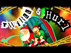 2024 Gemmy Animated Airblown Inflatable 5.5ft Christmas Twirl & Hurl Scene