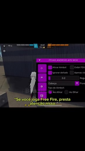 Painel Mod Menu FFH4X para Android e iOS
