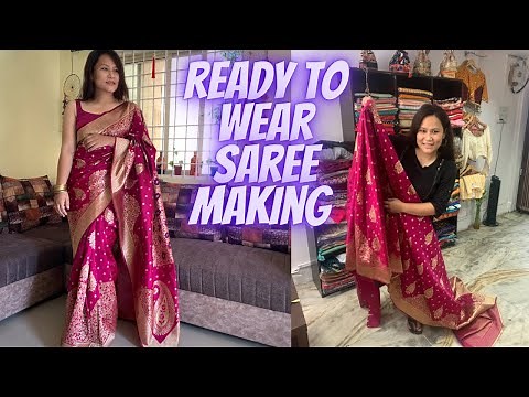 Saree stitching with plates complete process|Belt wali saree kaise banaen| Maina Thapa