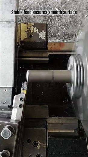 Precision Metal Turning Process on Industrial CNC Lathe
