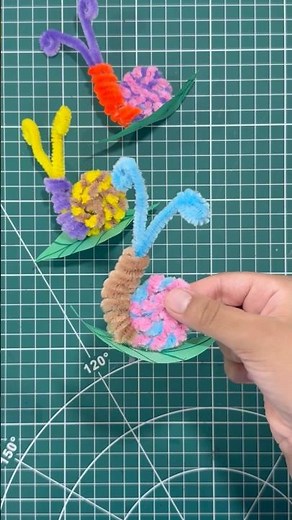 How to Make a Cute Snail 🐌 Easy Craft #pipecleaners #animalcrafts