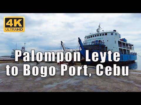 Palompon Port, Leyte to Polambato Port, Bogo City | Ferry Tour 4K | Cebu Philippines