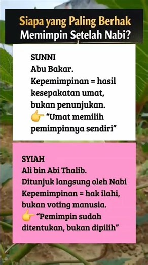 Siapa yg Paling Berhak Memimpin Setelah Nabi?