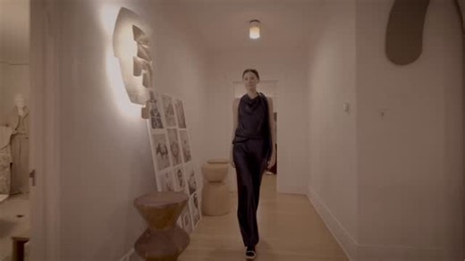 Vince on Instagram: "From atelier notes to the finished silhouettes — a glimpse of the collection in motion. At @thefutureperfect, the models moved through an intimate dinner setting, bringing the season’s textures, proportions, and quiet glamour to life."