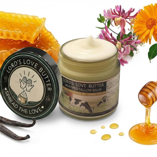 Natural Organic Whipped Tallow Balm Moisturizer With Manuka Honey, Propolis, Calendula, Jojoba Oil, Veteran & First Responder Owned - Etsy