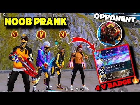 No Internet Prank 😊 लेकिन Satvik ने Hakson Bhai को Gone Wrong 😭 V Badge Player 😱 Garena free fire