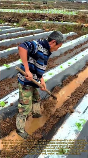 Manual Irrigation Techniques How Plastic Mulching and Furrow Irrigation Works on a Small Farm