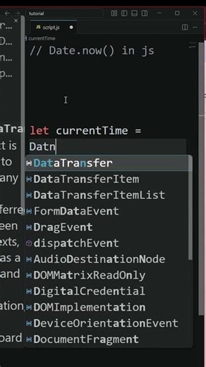 Date.now() js