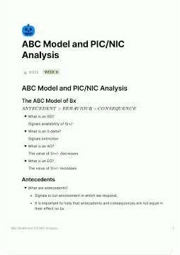 Abc Model And Picnic Analysis In Obm