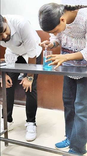 Displacement Reaction Experiment #sciencegurushivam #scienceguru #ytshorts #education