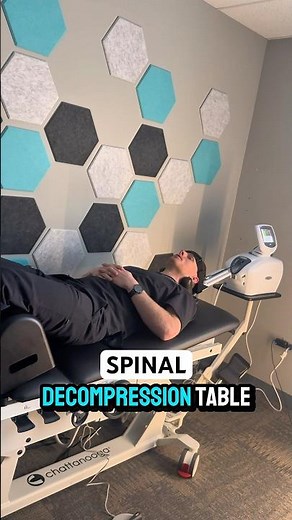 Chattanooga triton spinal decompression table. #chiropractor #spine #spinaldecompression