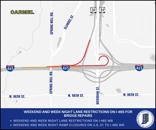 INDOT to complete work on Spring Mill Rd. bridge