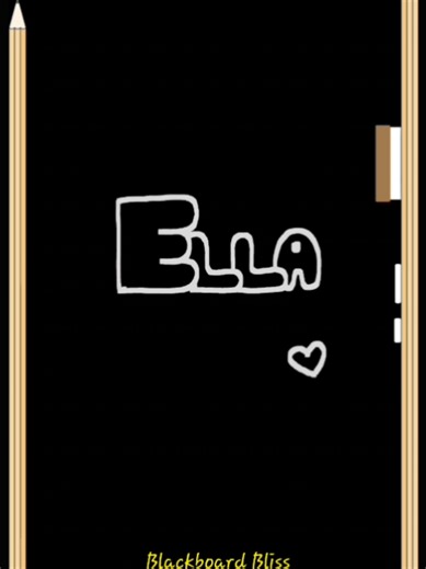 Replying to @dreamy.fella Comment your name for the next Video✍️🎧 #Ella #blackboardbliss #ChalkWriting #asmr #fyp