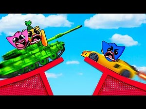 WE CRASH SUPERCARS IN THE AIR! 😱🚒 IMPOSSIBLE CRASH RACE! HUGGY WUGGY GTA 5 Online #10