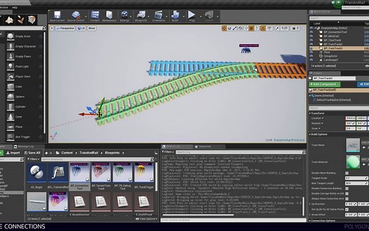 UE4、UE5蓝图插件官方演示视频：Train, Rail & Roller Coaster System（火车、铁路和过山车系统）