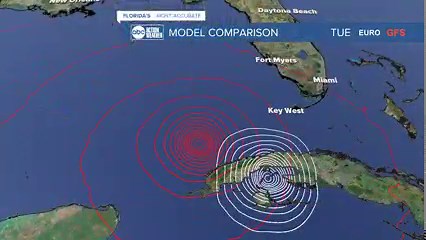 156K views · 1.5K reactions | GFS vs. Euro. The Euro really hasn't budged in days. It's staying in South Florida while the GFS has bounced all over the Gulf. Expect the models to bounce for 2 more days, before we lock in. Use this weekend as your prep time. The weather will be great. | Denis Phillips | Facebook