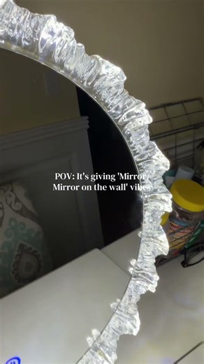 This Iceberg Vanity Mirror makes your whole space look expensive ✨ If your vanity feels unfinished,