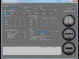 PILOTFLY H2 SimpleBGC_GUIキャリブレーション