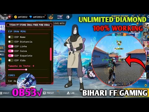 OB53 FREE FIRE MOD MENU 🔥 UNLIMITED DIAMOND HACK 🔥 FF MOD MENU APK 2026